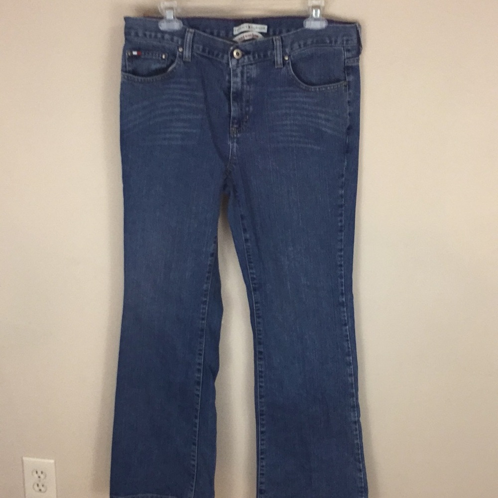 Tommy Hilfiger Low Rise Flare Blue Jeans Size 12